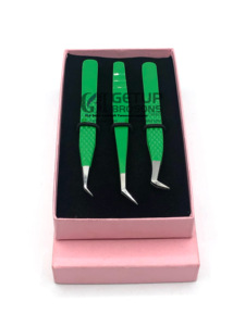 แหนบสำหรับต่อขนตา45องศาสแตนเลสสตีลเคลือบผงขึ้นฉ่ายแบบโลมา - Product Image 6