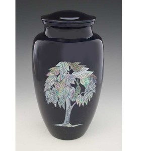 Arbre de vie de serpillière en métal pour cendres, urne de crémation pour adulte de Style américain/européen - Product Image 1