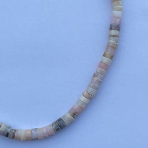 6mm 8mm Natural Rosa ópalo peruano liso Heishi neumático piedras preciosas collar con cuentas joyería piedra proveedor precio de fábrica comprar en línea - Product Image 4