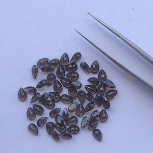 5mm 6mm 7mm Cuarzo ahumado natural Pera facetada Precio al por mayor suelto Proveedor de piedras preciosas en línea a precio de fábrica Distribuidor Mejor venta - Product Image 2