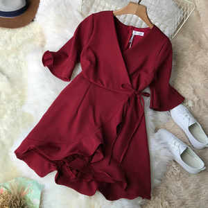 Váy Nữ Tay Ngắn Ngoại Cỡ, Váy Midi Ôm Sát Một Mảnh Họa Tiết Hoa Thường Ngày - Product Image 5