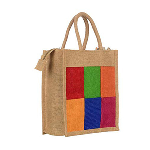 Best Quality Jute <b>Bag</b> New Designed Multipurpose Printed Jute <b>Bag</b> With <b>Zip</b> Handmade Jute <b>Bags</b> from indian manufacturer - Product Image 3
