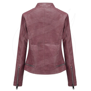 Chaqueta de cuero PU para mujer, ropa de moda, Color negro, nueva - Product Image 6