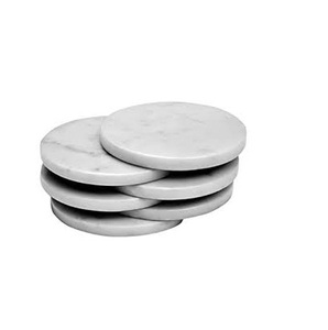 Offre Spéciale meilleure qualité personnaliser sous-verre en marbre noir forme ronde accessoires de cuisine utilisation de verres à vendre - Product Image 3