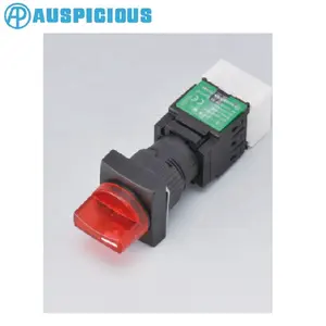 16mm IP65 Waterproof Selector Switch 2 or 3 Position (Maintain/Spring Return)