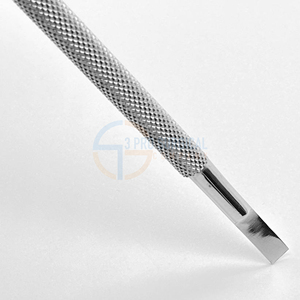 Empujador de cutículas de acero inoxidable de doble punta 3 Pro para manicura de uñas Material metálico - Product Image 4