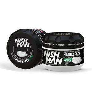 Crema clásica para manos y rostro Nishman hecha con urea y manteca de karité en 300 ml para una piel óptima - Product Image 1