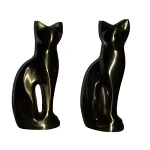 Урны для кремации в форме кошки, набор из двух урн для кремации, твердые урны для кремации