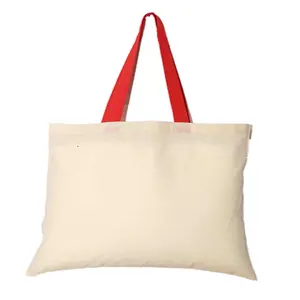 Plain Shopping Tote Bag Natural Color Customized Economically 100% Cotton Mesh Muslin Shopping Bag Reusable Eco-Friendly