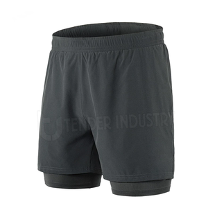 กางเกงขาสั้นผู้ชายสไตล์ใหม่สีดำล้วนเป็นมิตรกับสิ่งแวดล้อม - Product Image 1