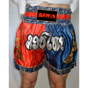 Muay Thai กางเกงขาสั้น MMA สำหรับผู้ชาย,กางเกงขาสั้นตกแต่งยิมมวยและเตะมวยขนาดใหญ่ - Product Image 2