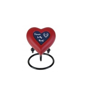 Meilleures ventes de petites urnes funéraires métalliques en forme de cœur de haute qualité pour cendres humaines/fournitures funéraires - Product Image 4