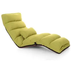 Visi地板折叠紫色软垫躺椅客厅家具可折叠无腿小睡沙发现代懒人日间床椅