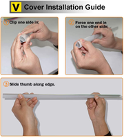 Bande lumineuse led d'angle en aluminium, m, haute qualité