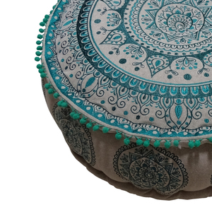 Tendance indien repose-pieds pouf pouf brodé pouf indien Style bohème poufs décoratif coton circulaire pouf pouf - Product Image 2