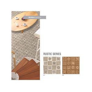 Azulejos de suelo de superficie rústica con diseño de guijarros pequeños de cerámica de 400x400mm para baño 40x40cm - Product Image 6