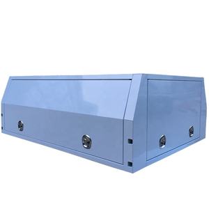 Custom Powder Coated Dual Cab Ute <strong>Tray</strong> Aluminum Canopy With Heavy Duty <strong>Roof</strong> Rack - Product Image 1