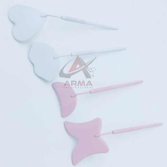 Sustainable Butterfly-Printed Stainless Steel Make-Up Mirror for Eyelash Extensions Personalized Logo Natural Look Cosmetics