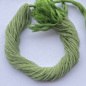 2mm 3mm 4mm Naturel Micro Vert Péridot Pierre Facettes Semi Précieuse Pierres Précieuses Brin Meilleur Prix Fabrication de Bijoux Fournisseur Acheter - Product Image 1