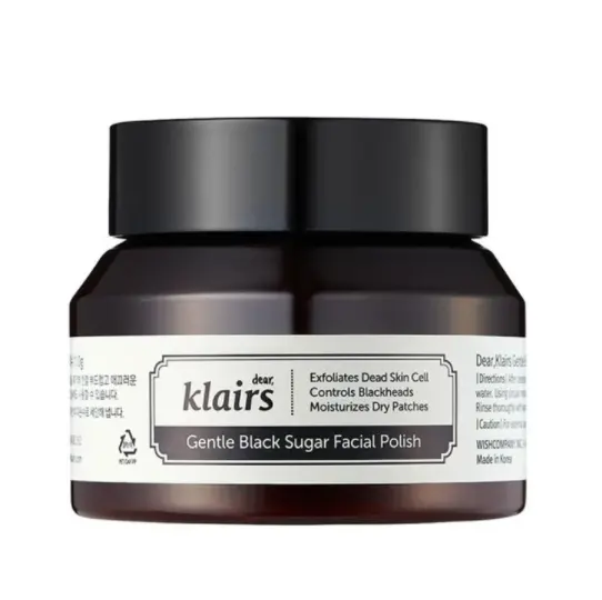 [KLAIRS] Sanfte Black Sugar Facial Polish 110g koreanische Hautpflege kosmetik produkte abgestorbene Hautzellen