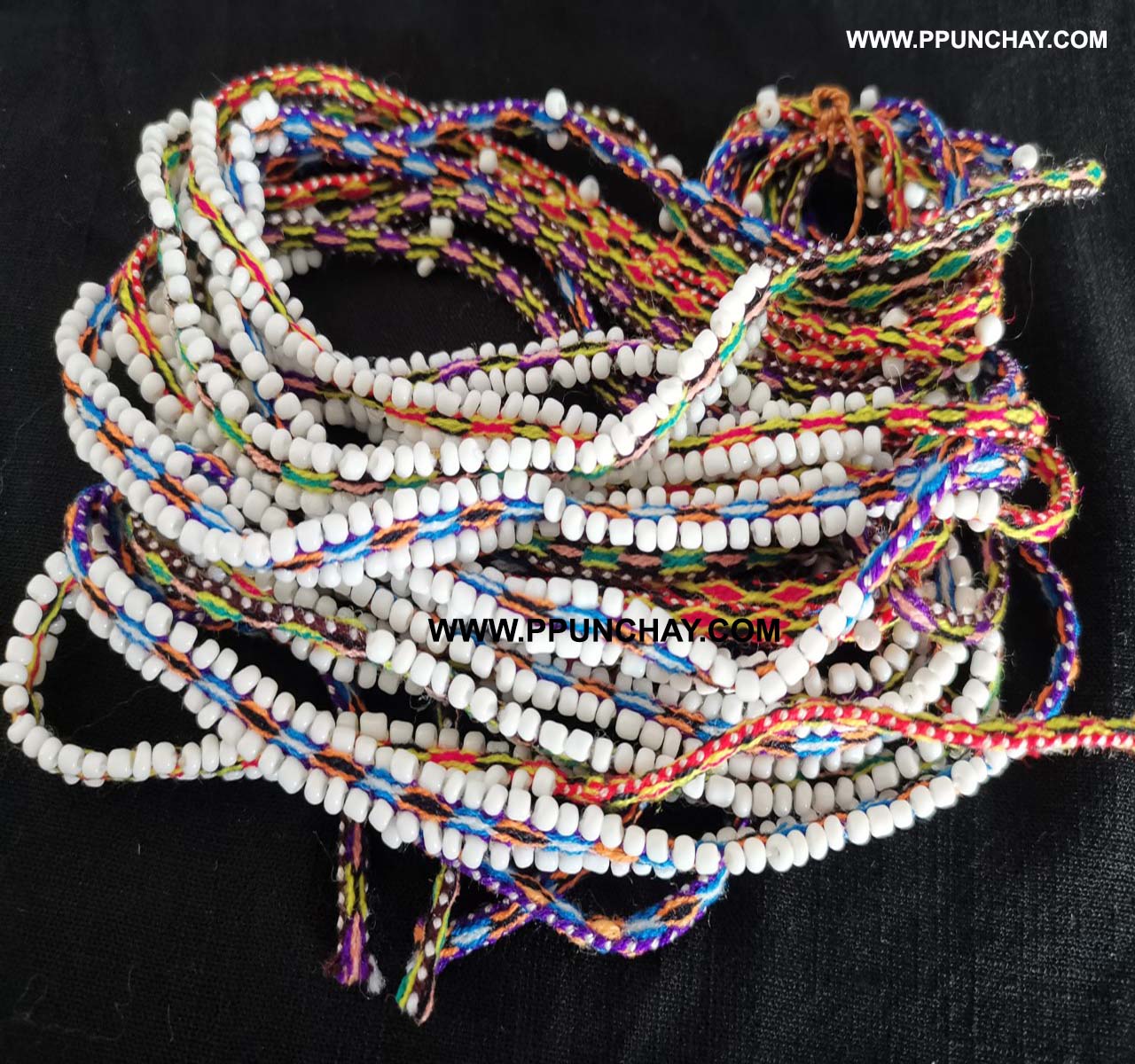 Браслет на ногу с бисером дружбы, Андский этнический Cusco Ppunchay, Перу, красивые цвета, 85 см