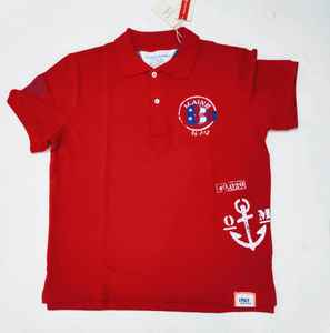 Chemises polo à manches courtes en coton 100% teint en pièce, écologiques, à séchage rapide, tricotées, pour garçons, décontractées, de marque - Product Image 2