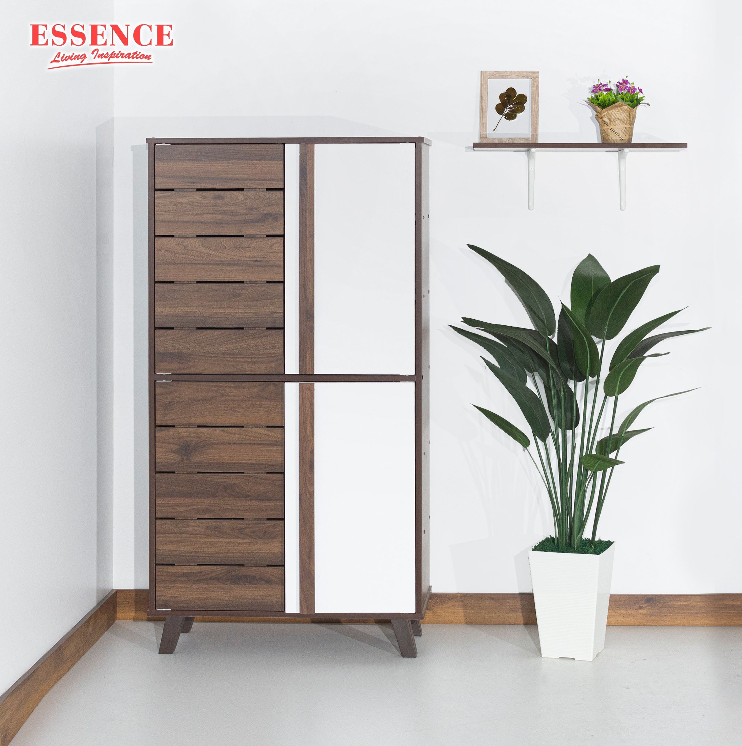 Columbia Walnut + White