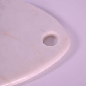 Planche à découper triangulaire blanche de planche à découper de marbre pour la coupe universelle pour la cuisine et le restaurant - Product Image 3