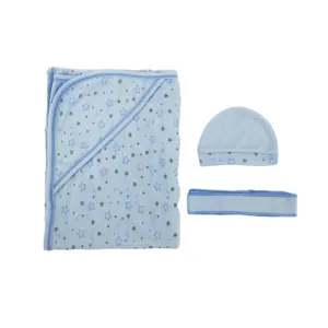 Baby Cinch babyblanket baby hat 10% cotton 90% polyester 3 pieces baby clothing set