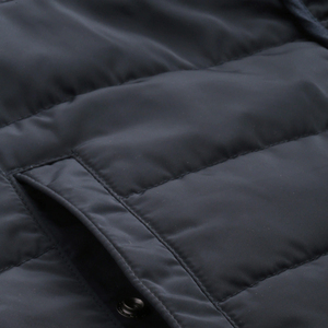 Veste d'hiver décontractée, longue et épaisse pour hommes, vêtement de sport noir avec capuche, tendance - Product Image 6
