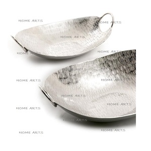 Plateau de service de deux tailles différentes en acier inoxydable, couleur or, plateau de service pour hôtel et restaurant - Product Image 4