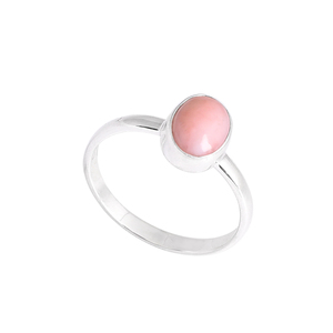 Hermoso diseño anillo de piedras preciosas de ópalo Rosa joyería de plata de ley 925 mejor anillo para regalo de boda fiesta o aniversario para Unisex - Product Image 3