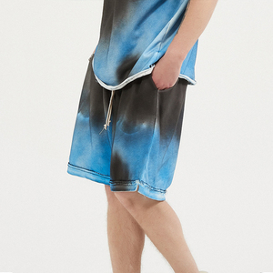 ชุดสั้นสำหรับผู้ชาย,เสื้อยืดมาใหม่ล่าสุดพร้อมกางเกงขาสั้นแบบสั่งทำสีระเหิดสำหรับฤดูร้อน - Product Image 4