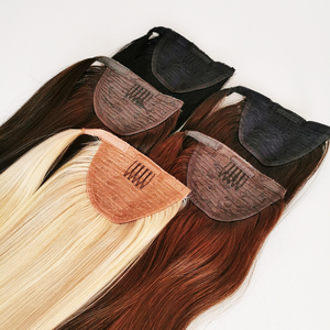 <span class=keywords><strong>Clip</strong></span> Trên Tóc Con Người Tóc Đuôi Ngựa Mở Rộng Tangle Miễn Phí Brazil Ấn Độ Tóc Cho Bán Buôn Dây Rút <span class=keywords><strong>Ponytail</strong></span> - Product Image 3