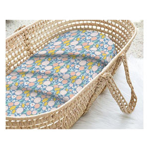 Custom Cheap Price Super Soft Organic Cotton Baby Bassinet Sheets Supplier - Product Image 1
