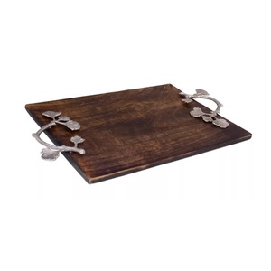 Attractive Design Wooden Serving <b>Platter</b> Handmade Serving Dish Inexpensive Hotel Ware Best Selling Best Wooden Serving Tray - Product Image 4