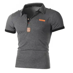 Pakistan Fabriek Groothandel Product Custom Made Katoen Stof V-hals Kraag Plain Mens Polo Shirts Golf Polo T-shirt