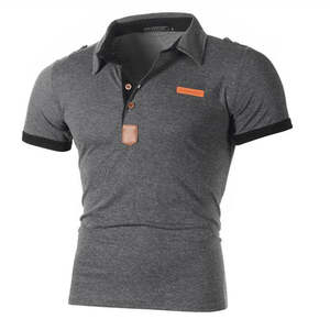 Polo de tela de algodón con cuello de pico para hombre, producto personalizado, venta al por mayor de fábrica de Pakistán, polo de golf - Product Image 1