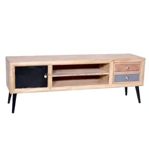 luxury best selling at low price wholesale products wooden with iron base legs TV stand sable / cabinet
