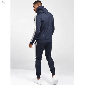 Conjunto Deportivo Unisex de Invierno, Corte Regular, Sudadera con Cremallera, Pantalones Deportivos de Forro Polar, Transpirable, Personalizable al por Mayor, Multicolor, Liso, para Gimnasio - Product Image 2