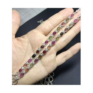 New Fashionable 925 Sterling Silver <b>Gemstone</b> <b>Bracelets</b> Wholesale - Product Image 4