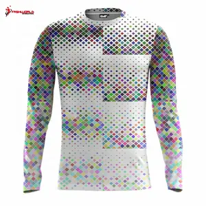 Groothandel Custom Crewneck Sublimatie 60% Katoen 40% Polyester Bedrukte Stof Sweatshirt