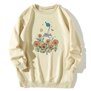 2021 Custom <b>Women's</b> Crew Neck Sweatshirt <b>Jumper</b> <b>Woolen</b> Cotton Fleece Oversize Hoodie Zip Custom Prints Embroidered Logo Clothing - Product Image 5