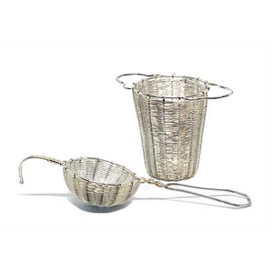 Panier artisanal en fil d'argent avec poignées robustes pour un rangement et une organisation élégants - Product Image 2