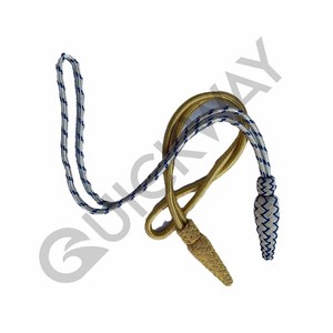 Nudo de daga de oficial naval cómodo de alta calidad, diseño de alambre negro con nudo de portepee de grado personalizado - Product Image 5