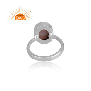 รูปไข่ตัดทองแดงธรรมชาติสีชมพูโอปอลเทอร์ควอยซ์แยกวงแหวน925สเตอร์ลิงแหวนผู้ผลิตเครื่องประดับ - Product Image 4