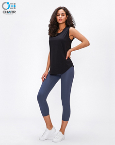 Nouvelle marque de vêtements d'entraînement sexy pour femmes, débardeur uni, dos ouvert, pour la gymnastique et le yoga, vente en gros, - Product Image 6