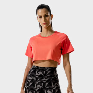 T-shirts pour femmes de conception de mode 100% coton Slim Fit Crop Top en vrac - Product Image 5