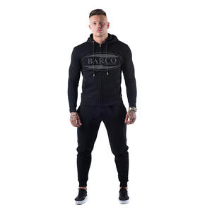 Chándal personalizado de poliéster 100% con cremallera para hombre, forro polar de temporada de invierno de alta calidad con logotipo impreso, manga larga - Product Image 5