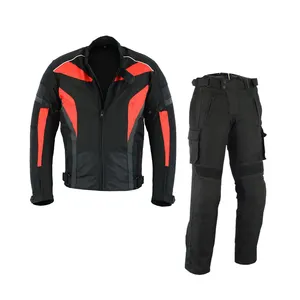 Yüksek kaliteli fermuar kapatma deri motosiklet yarış kıyafeti erkekler için özel tasarlanmış satılık
